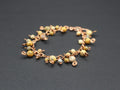 Handcrafted Crazy Lace Agate Bracelet in Pure Copper, 6.75"