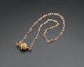 Handcrafted Picture Jasper Necklace with Copper Infinity Link Chain, 18"